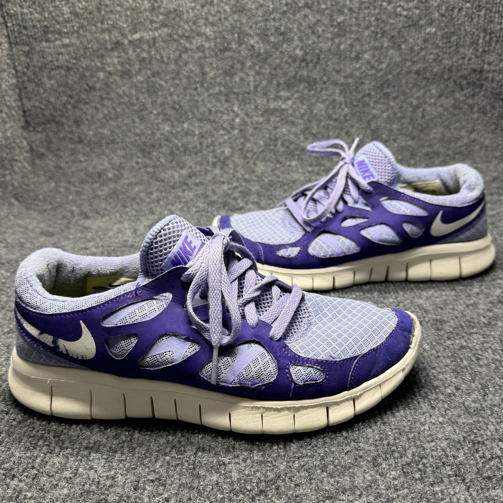 Nike Free Run 2 Womens 6.5 Purple‎ Mesh Running Shoes 443816-555